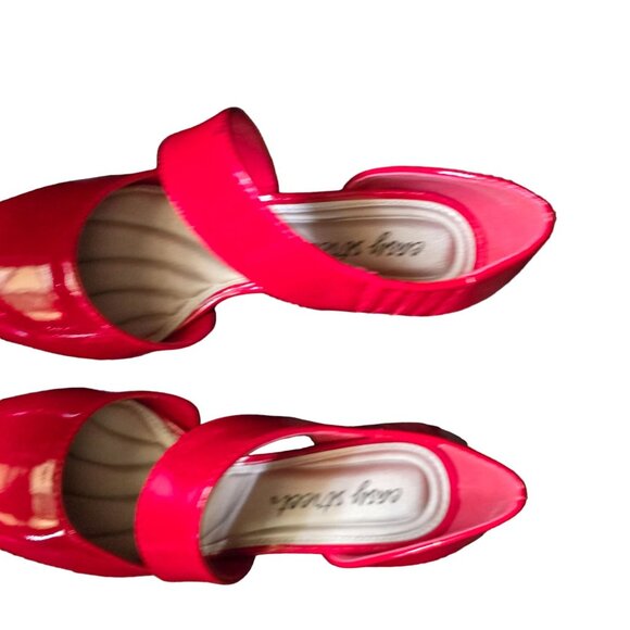 Easy Street Womens Red Patent Leather Heels Size 8 quiet luxury - Picture 10 of 10